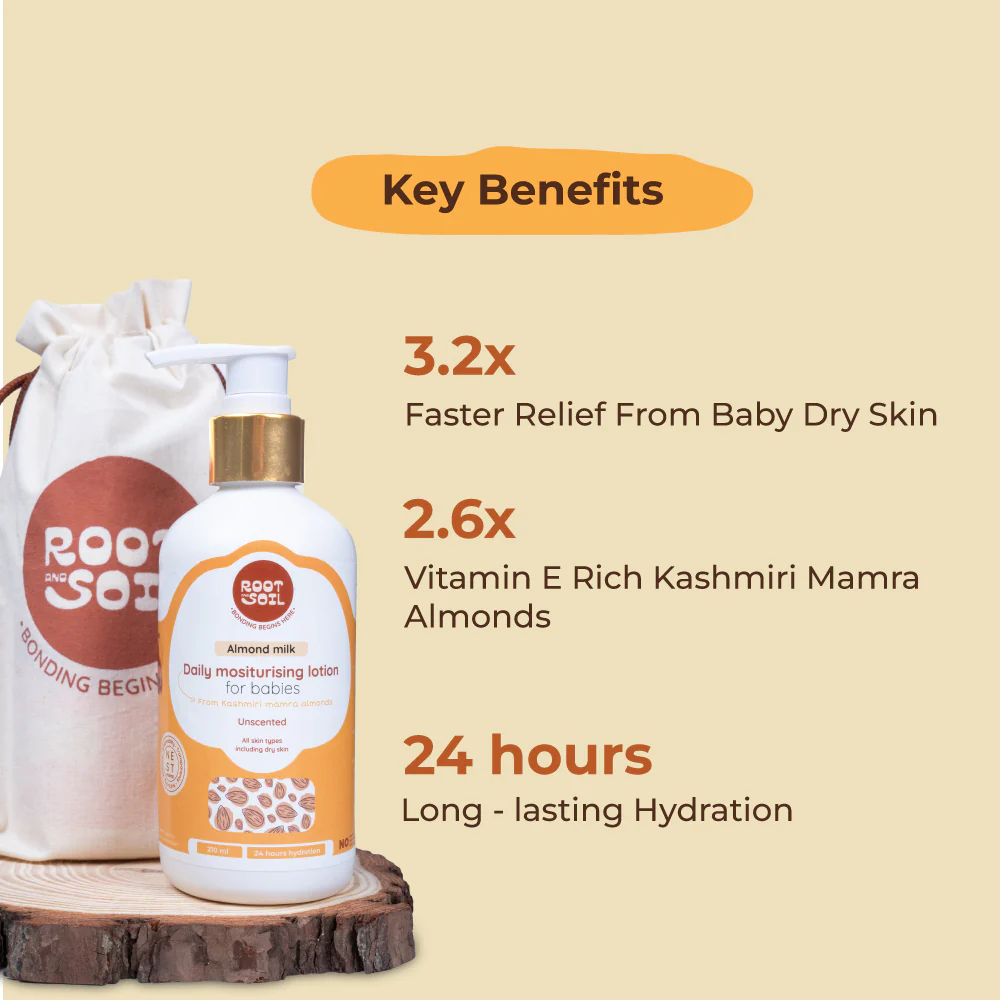 Almond Milk Daily Moisturizing Lotion for Babies | Prevents & Solves Dry Skin | 0+ m - Image 5