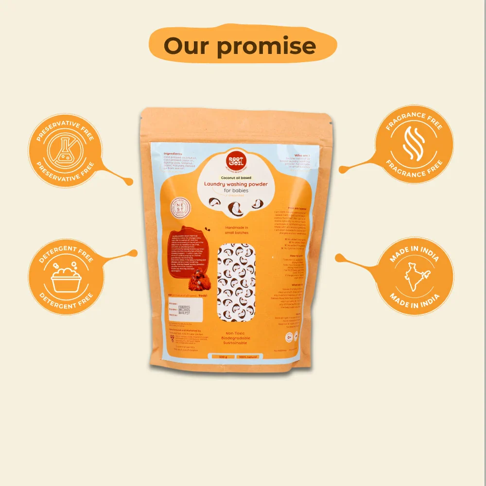 Baby Laundry Washing Powder | Unscented & Rash free baby clothes | 500 g - Image 7