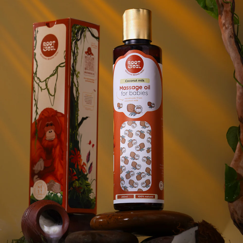 Coconut Milk Baby Massage Oil (Classic) | Soothens and rejuvenates skin |  0+ m - Image 11
