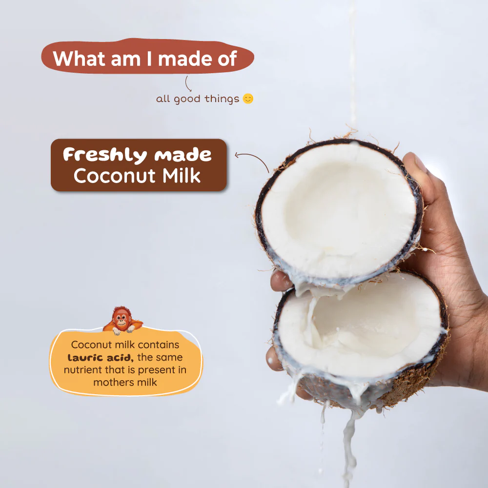 Coconut Milk Baby Massage Oil (Classic) | Soothens and rejuvenates skin |  0+ m - Image 3