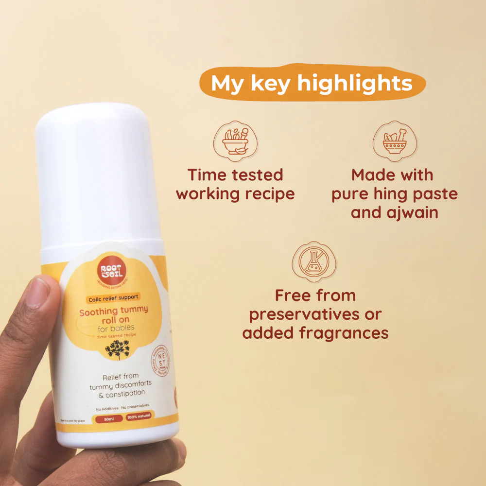 Colic Tummy Roll-On For Babies | For Stomach discomforts & Gassiness | 0+ m | 50 ml - Image 4