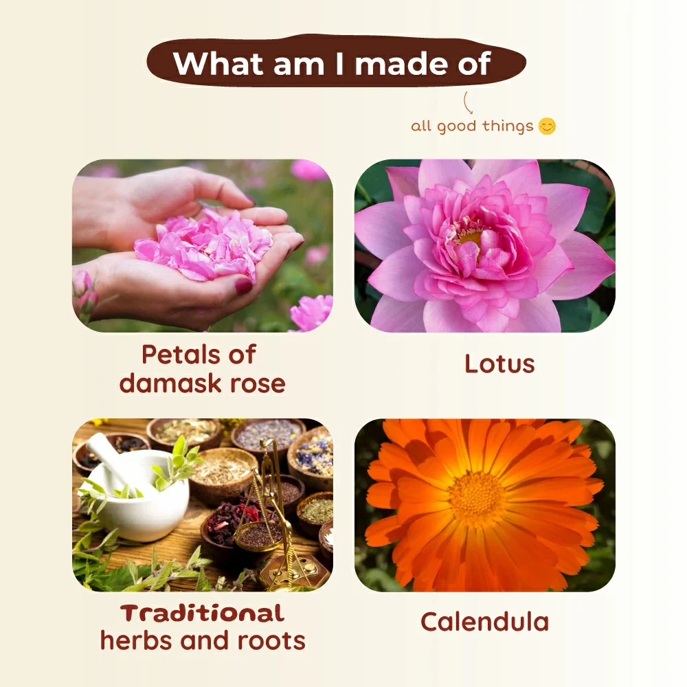 Extra Gentle Baby Bathing Powder | Time-tested blend of Real Flowers, Herbs & Grains | 0 m To 8 y  | 200 g - Image 3