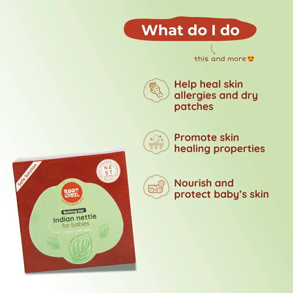 Indian Nettle Bar / Kuppaimeni Baby Bar | Skin Protection | 0+ m | 100 g - Image 4