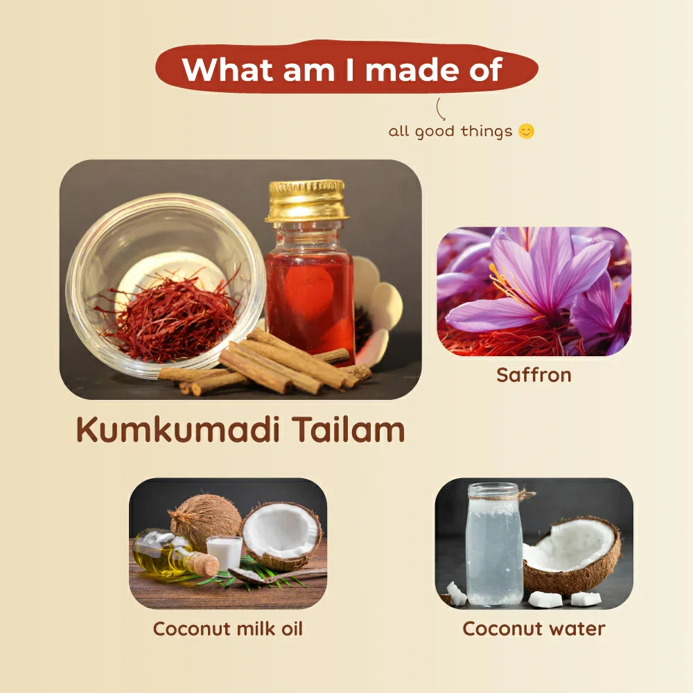 Kumkumadi Bathing Bar | Radiant & Glowing Baby Skin | 0+ M | 100 g - Image 3
