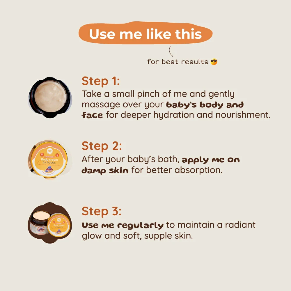 Kumkumadi  Body Cream | Radiant & Glowing Baby Skin | 3 m to 8 y | 45 g - Image 6