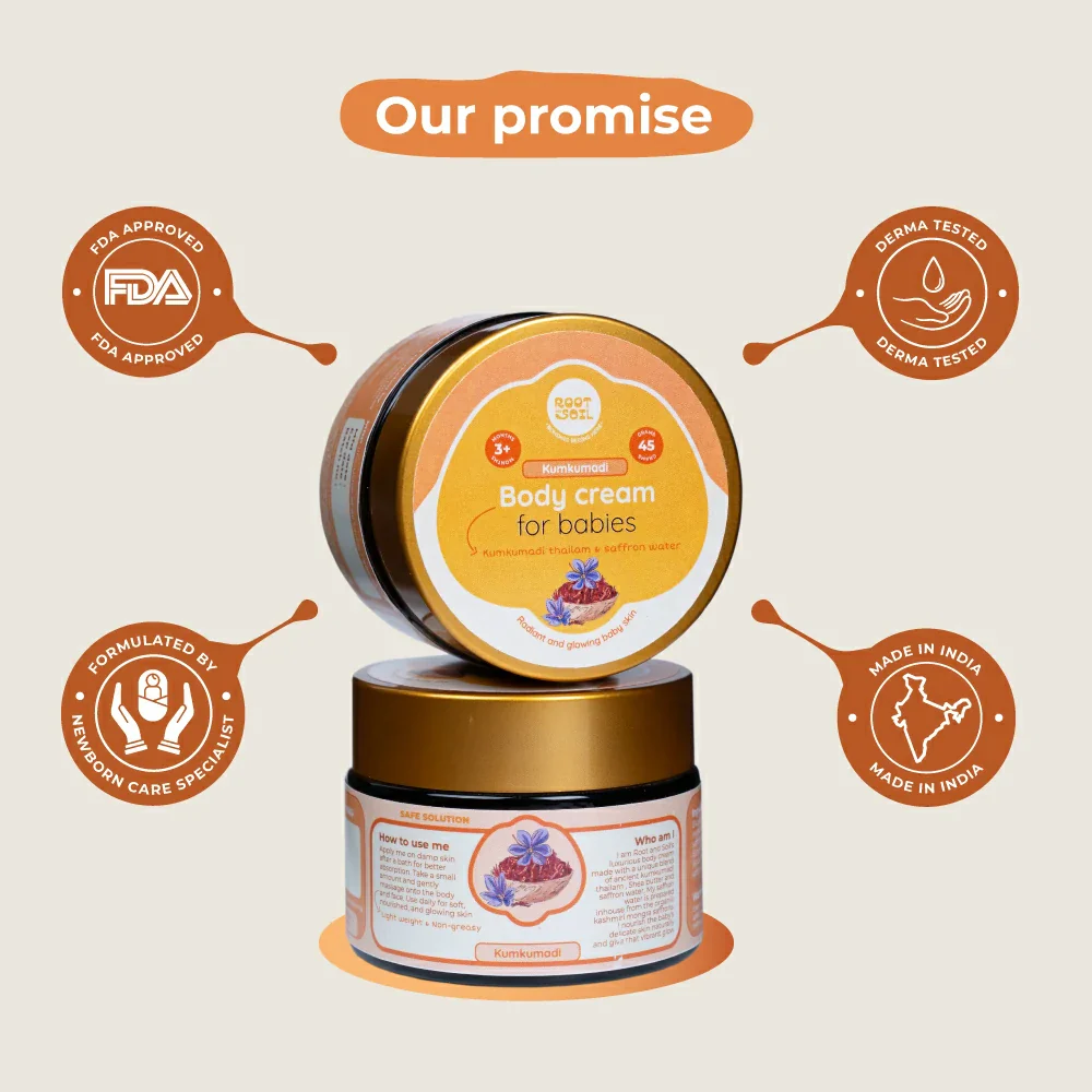 Kumkumadi  Body Cream | Radiant & Glowing Baby Skin | 3 m to 8 y | 45 g - Image 7