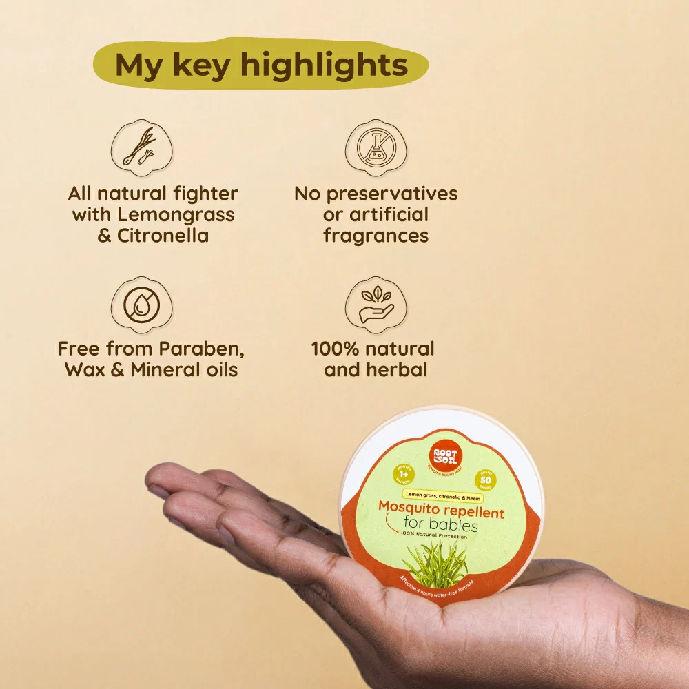 Mosquito Repellent for Babies with Lemongrass & Citronella | Natural Insect Protection | 1+ m - Image 4