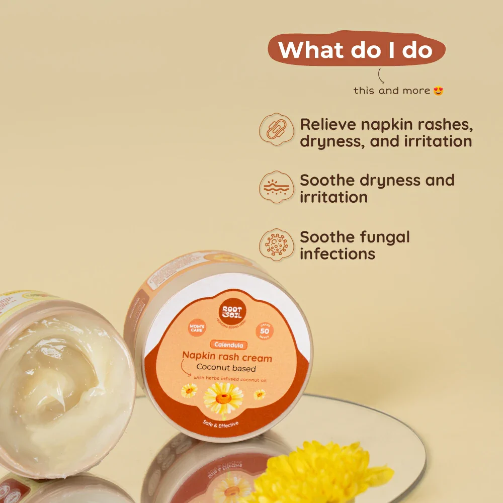 Napkin Rash Coconut Balm for Moms |Safe & effective for Napkin rashes | 50 g - Image 3