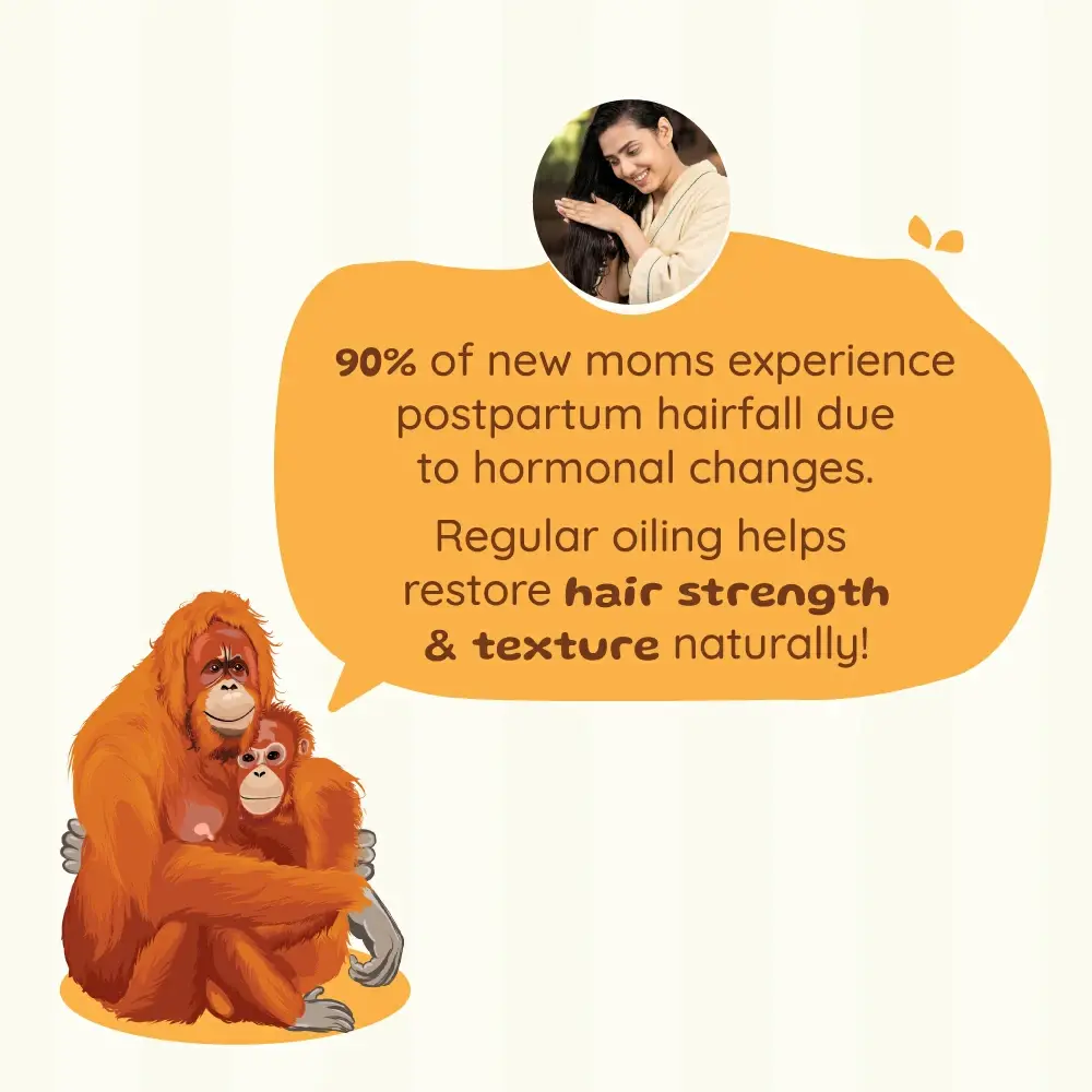 Postpartum Hair Oil For Moms | Hairfall Control & Hair Growth Support | 100 ml - Image 6