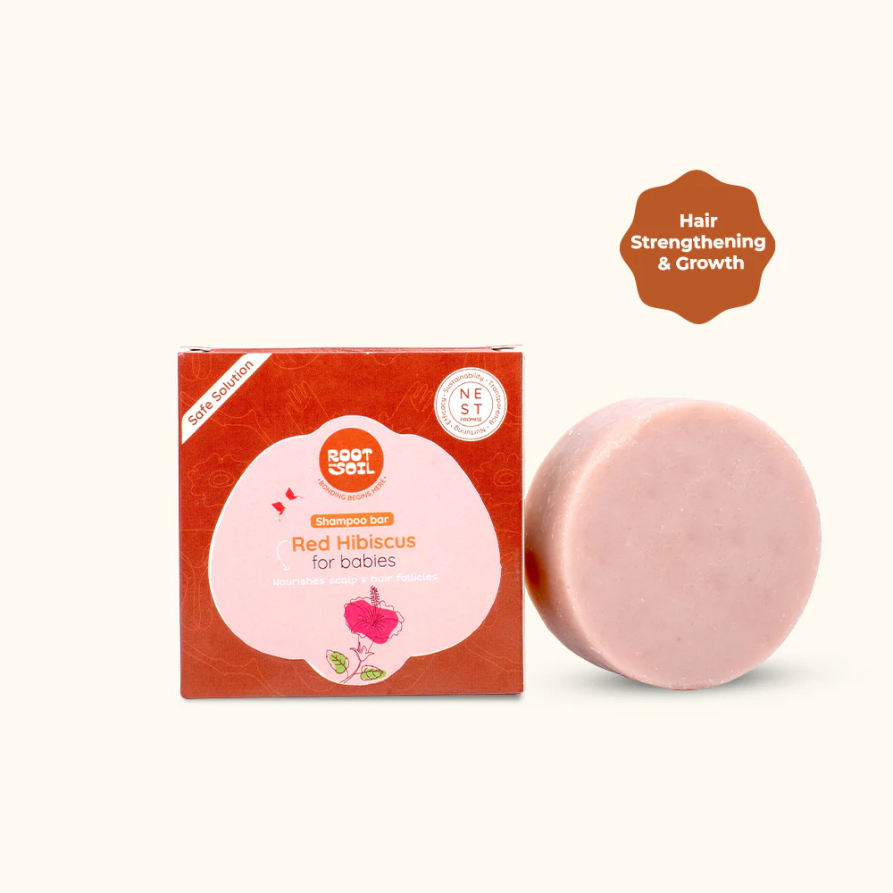 Red Hibiscus Shampoo Bar For Babies  | Hair Strengthening & Growth | 100 g | 0+ M - Image 8