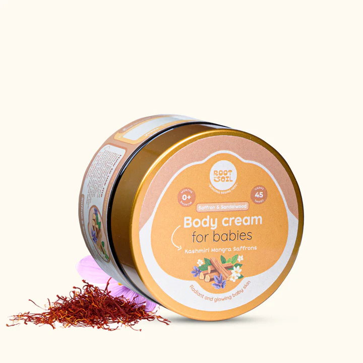 Saffron & Sandalwood Body Cream  | Glowy & Healthy Baby Skin | 0 m - 8 y | 45 g - Image 8