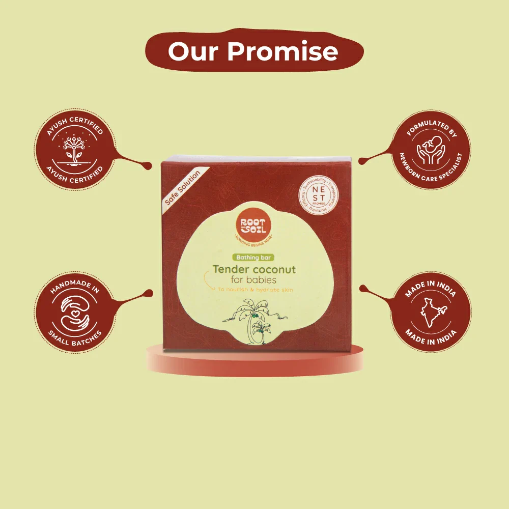 Tender Coconut Bathing Bar | Refreshes & Hydrates Baby Skin  | 0+ m | 100 g - Image 7