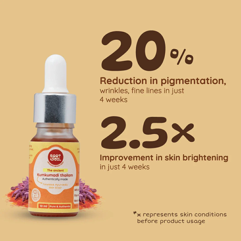 The Ancient Kumkumadi Thailam | Miraculous Skin Elixir | 10 ml - Image 5