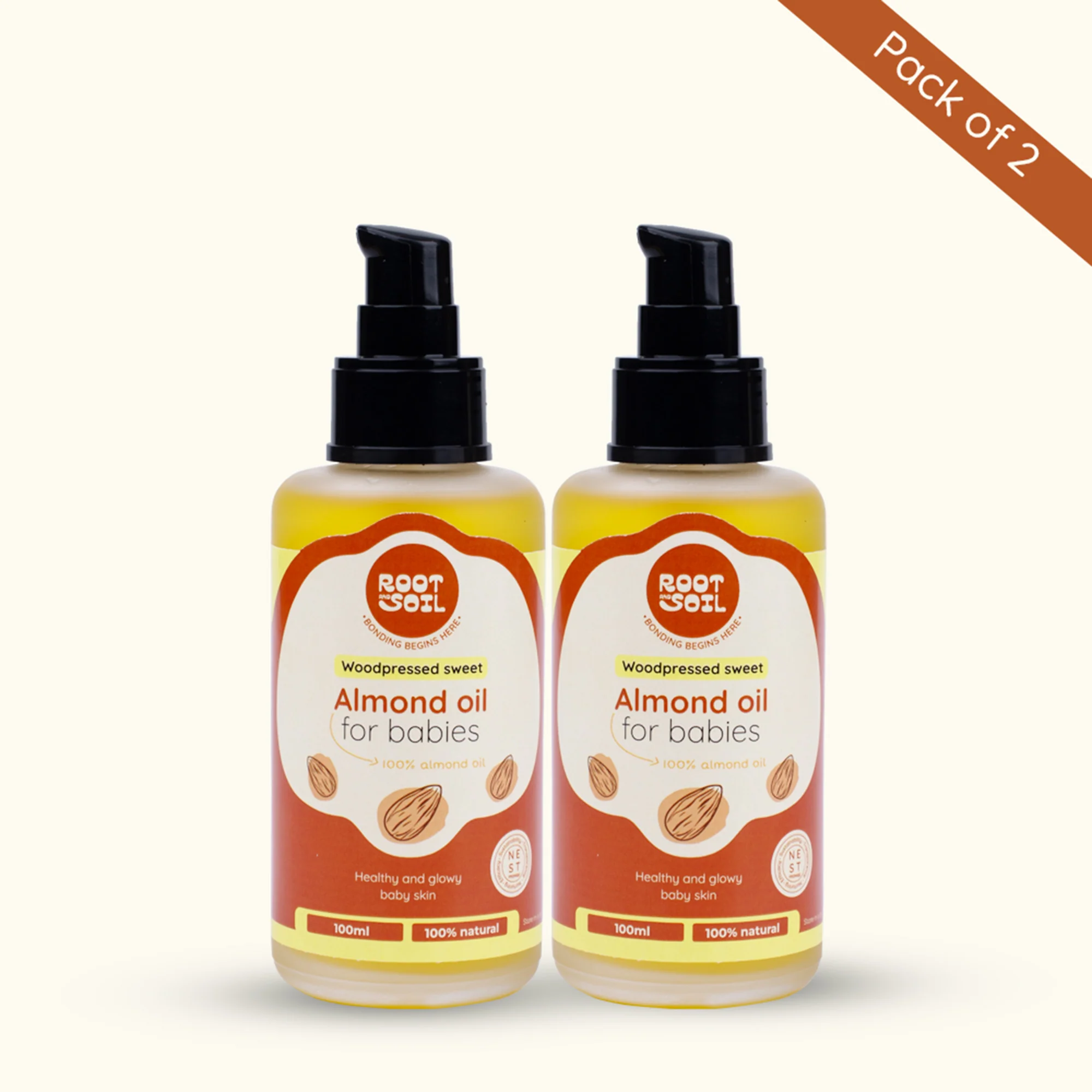 Wood-Pressed Sweet Almond Oil For Babies | Organic & 100% Pure | Healthy & Glowy Baby Skin | 0+ m - Image 12